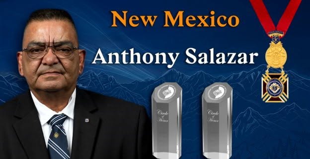 New Mexico Anthony Salazar with Knights of Columbus medal